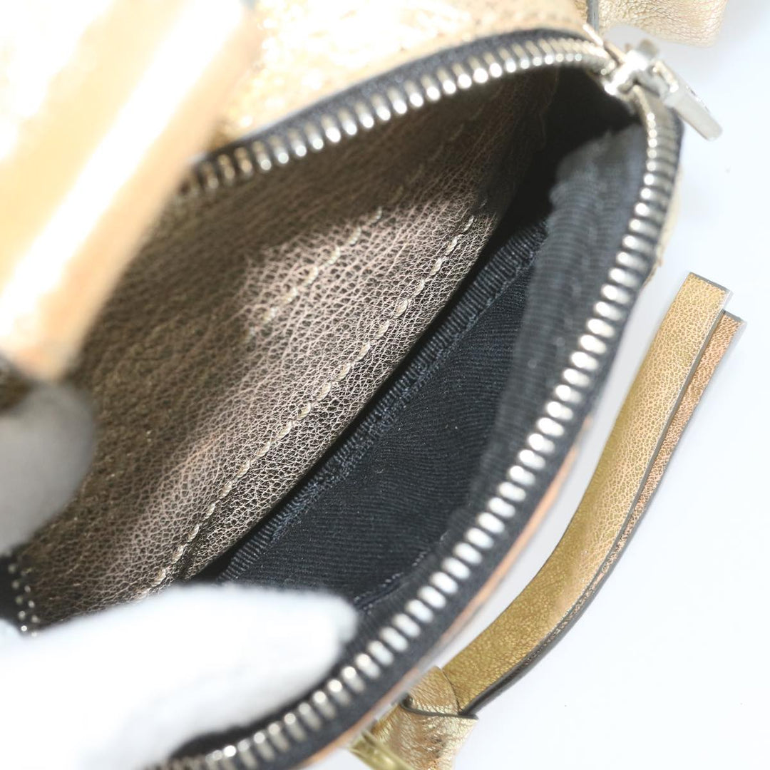 Chloe Shoulder Bag Leather Gold Tone uy155