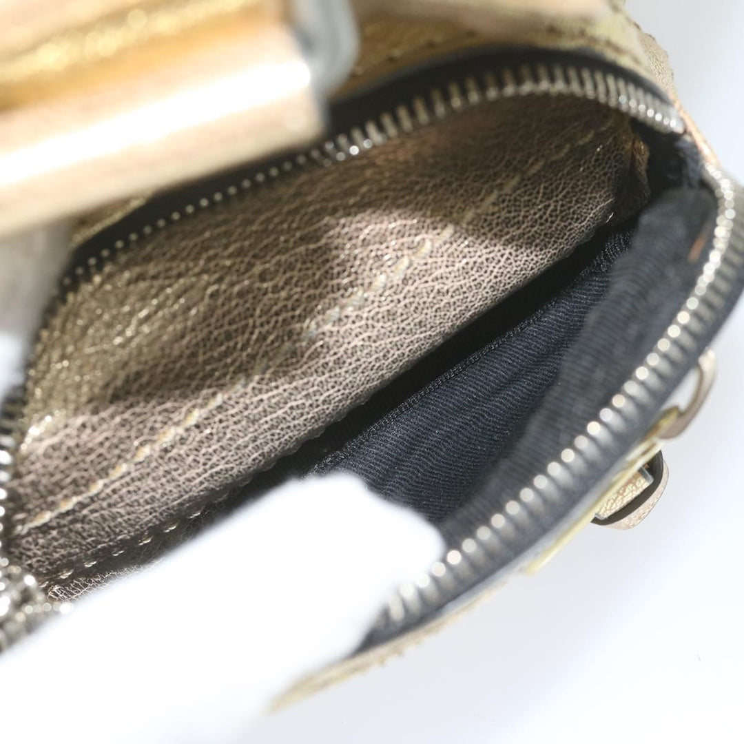Chloe Shoulder Bag Leather Gold Tone uy155