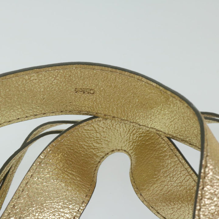 Chloe Shoulder Bag Leather Gold Tone uy155