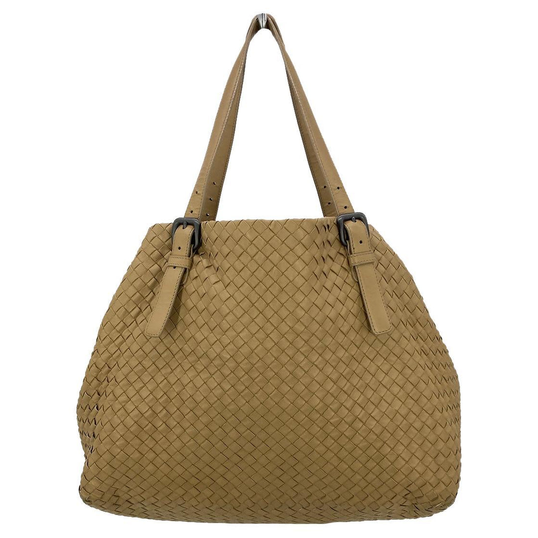 Bottega veneta Tan Intrecciato Woven Nappa Leather Large Cesta Tote