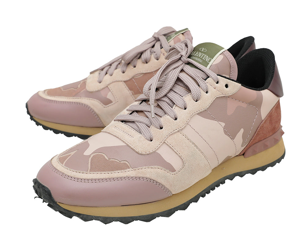 Valentino Old Rose Camouflage Sneaker 41
