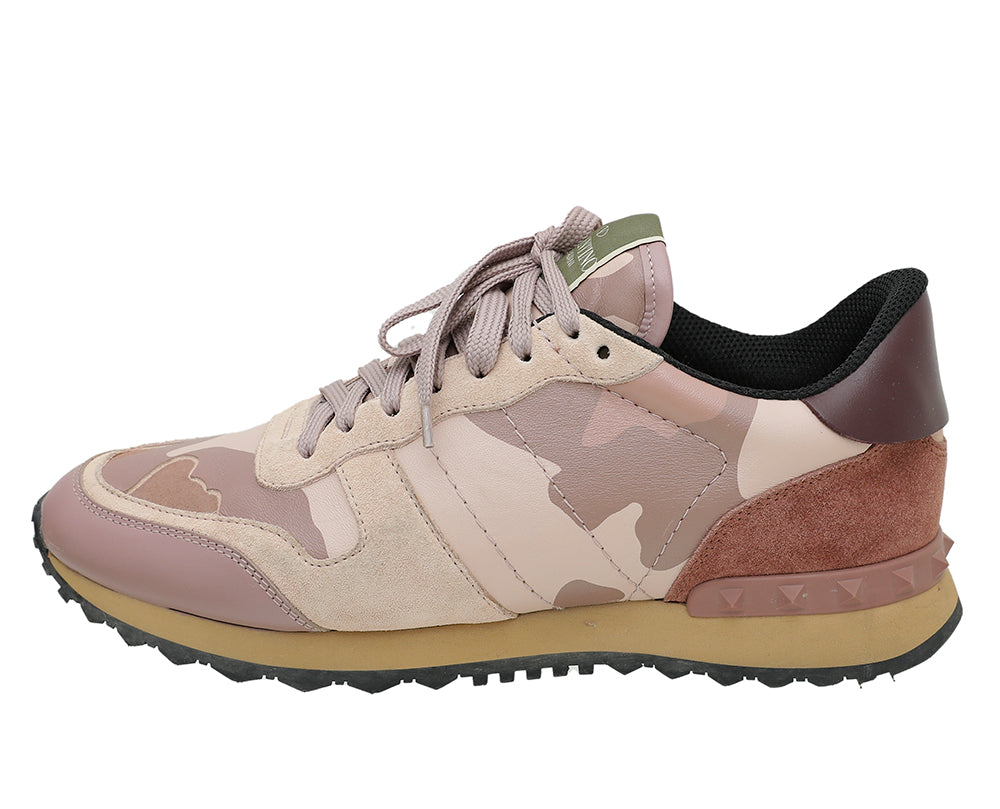 Valentino Old Rose Camouflage Sneaker 41