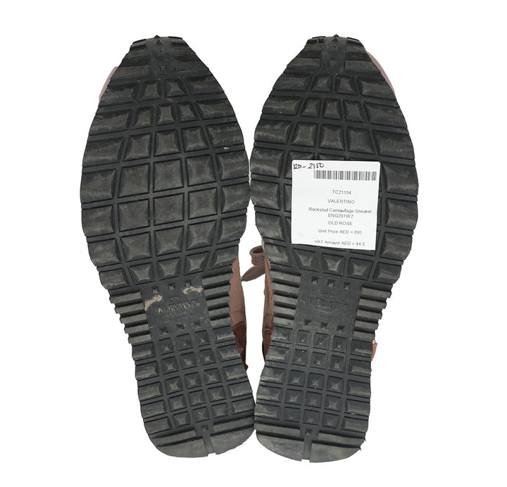 Valentino Old Rose Camouflage Sneaker 41