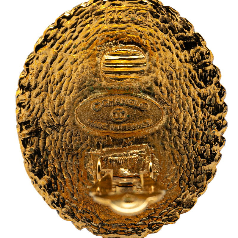 Top Quality Chanel Horse Motif Earrings Gold