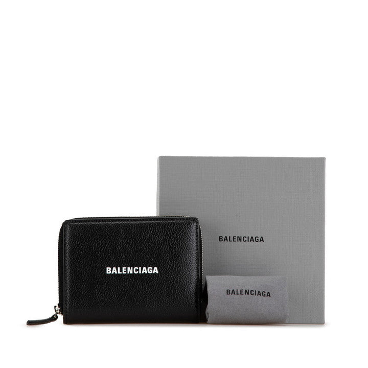 Top Quality Balenciaga Logo Leather Bifold Wallet