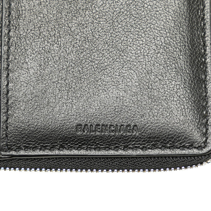 Top Quality Balenciaga Logo Leather Bifold Wallet