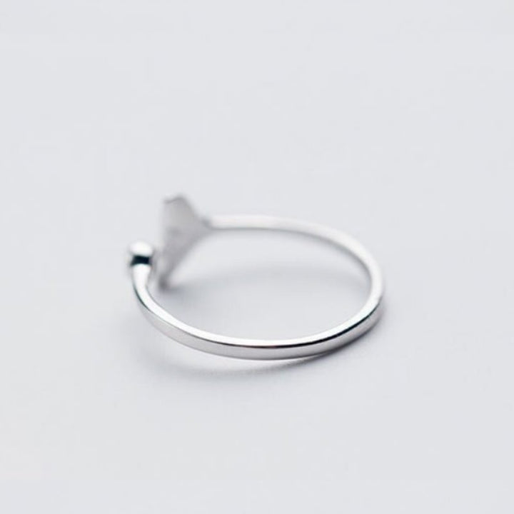 Whale Tail Sterling Silver Ring