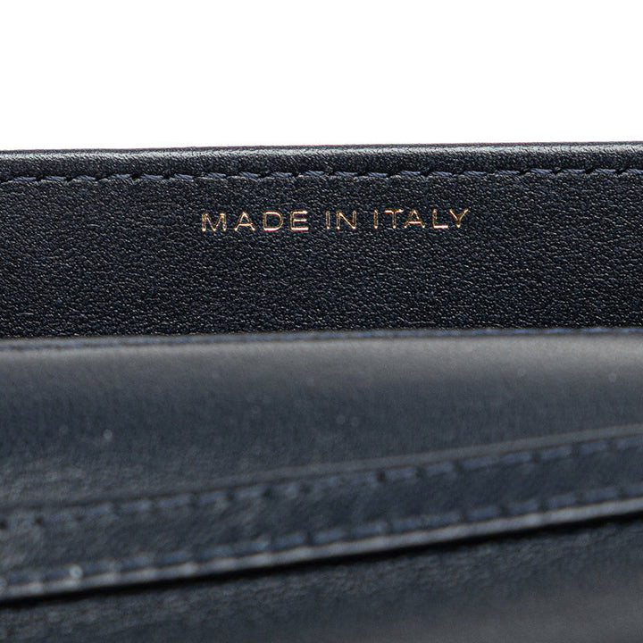 Top Quality Chanel Matelasse Lambskin Chain Wallet Navy