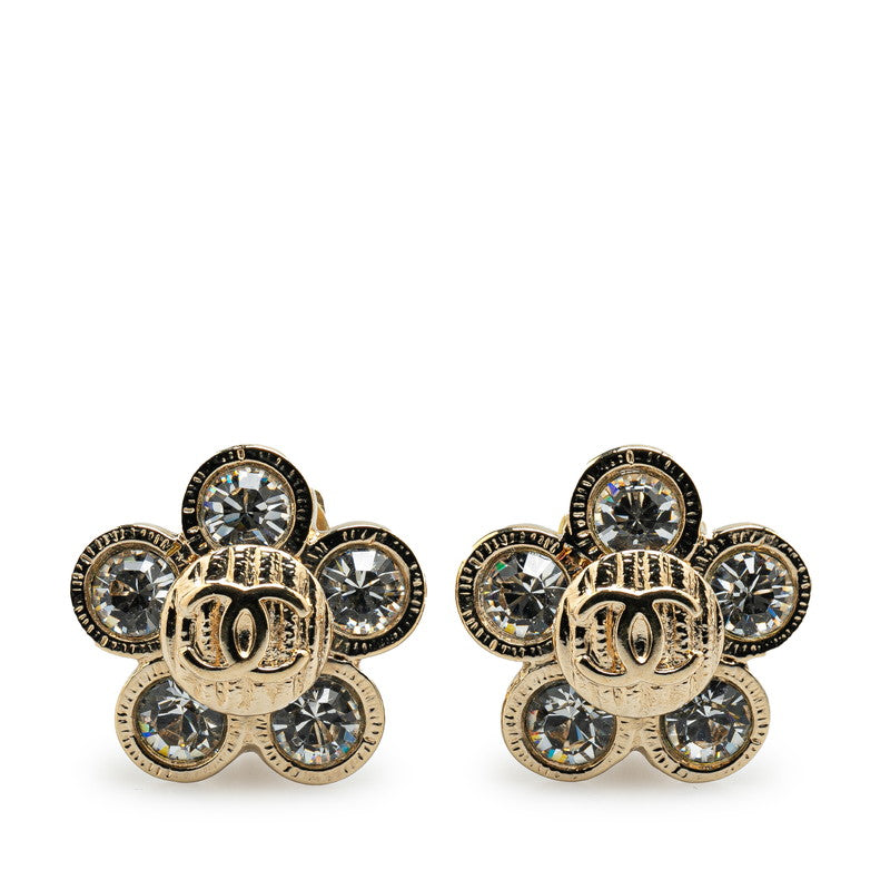 Top Quality Chanel Vintage Coco Mark Flower Earrings