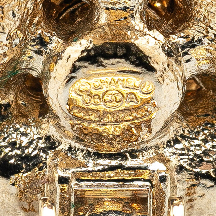 Top Quality Chanel Vintage Coco Mark Flower Earrings
