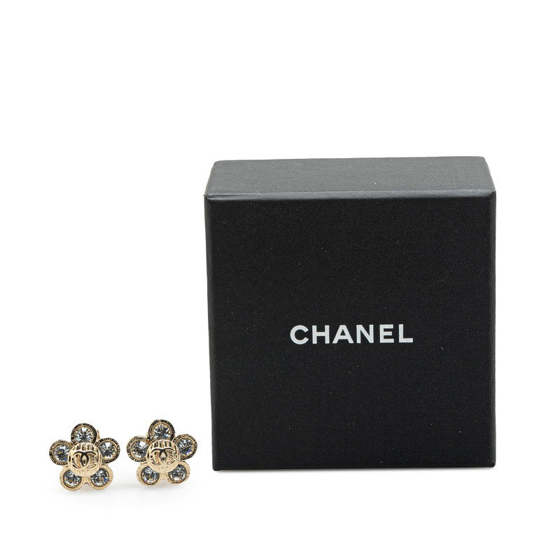 Top Quality Chanel Vintage Coco Mark Flower Earrings