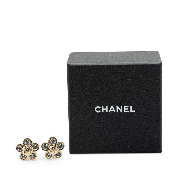 Top Quality Chanel Vintage Coco Mark Flower Earrings