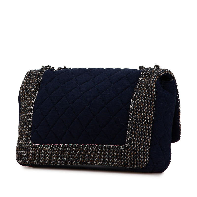Top Quality Chanel Cotton Tweed Chain Shoulder Bag