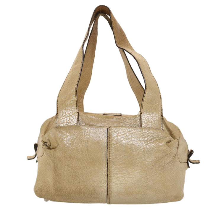 Chloe Saskia Shoulder Bag Leather Gold yb203