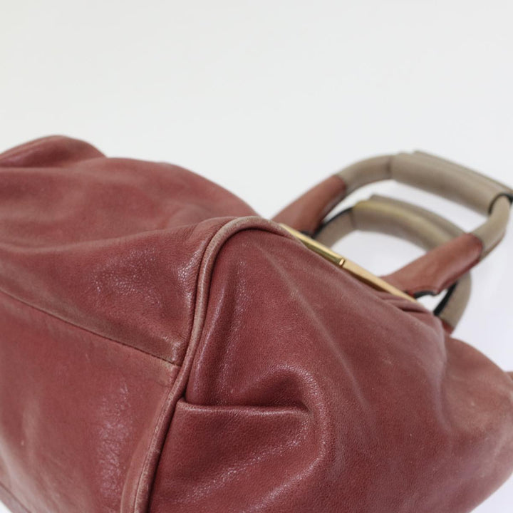 Chloe Etel Hand Bag Leather 2way Red 01・13・50・65 yb285