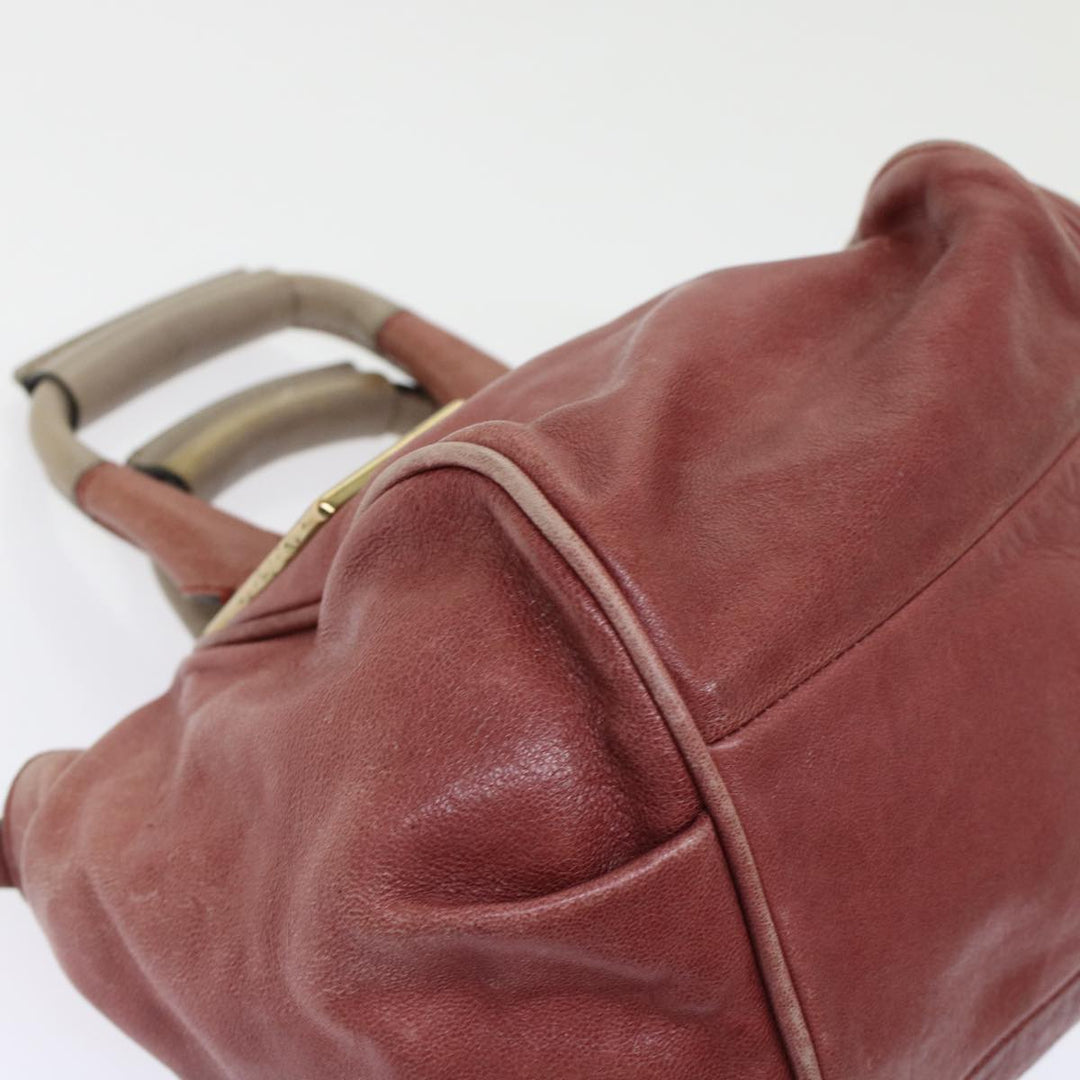 Chloe Etel Hand Bag Leather 2way Red 01・13・50・65 yb285