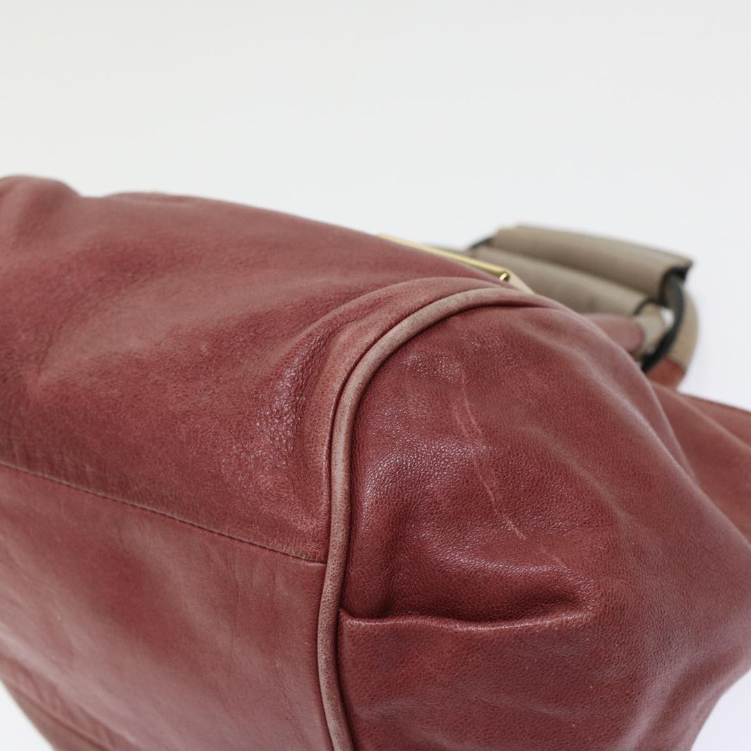 Chloe Etel Hand Bag Leather 2way Red 01・13・50・65 yb285