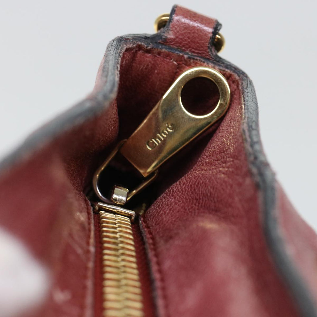 Chloe Etel Hand Bag Leather 2way Red 01・13・50・65 yb285