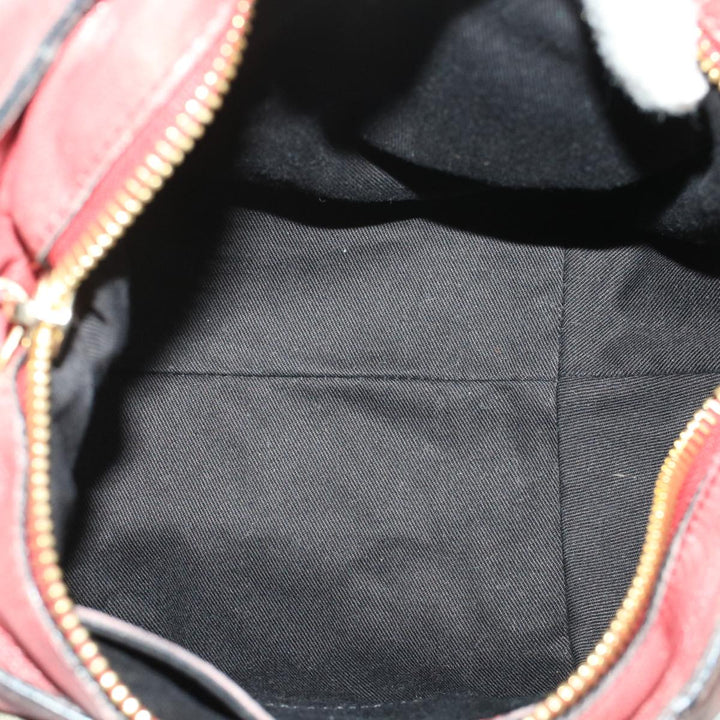 Chloe Etel Hand Bag Leather 2way Red 01・13・50・65 yb285