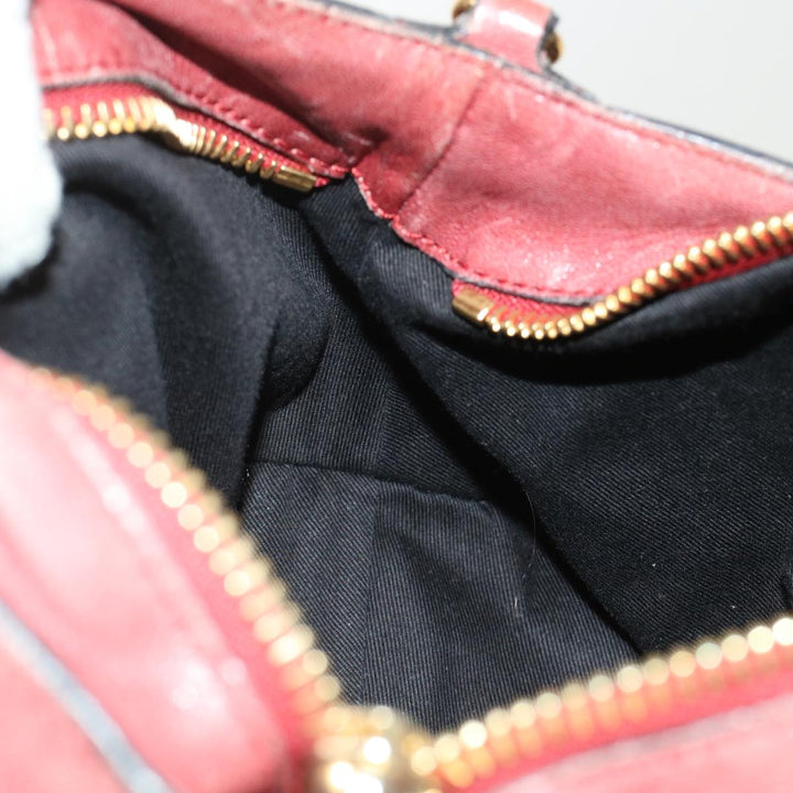 Chloe Etel Hand Bag Leather 2way Red 01・13・50・65 yb285