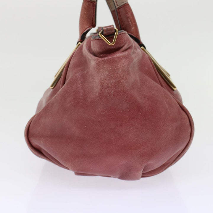 Chloe Etel Hand Bag Leather 2way Red 01・13・50・65 yb285