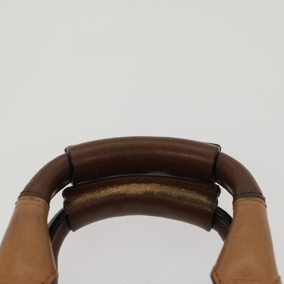 Chloe Etel Hand Bag Leather 2way Brown 03-12-50-65 yb341