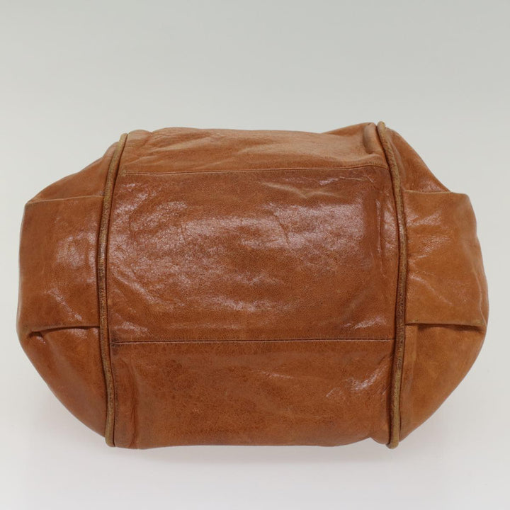 Chloe Etel Hand Bag Leather Brown yb342