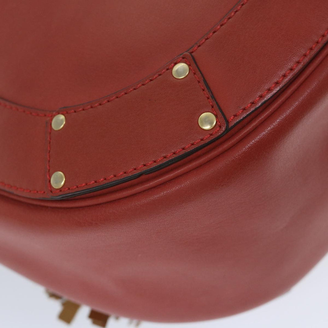 Chloe Eden Shoulder Bag Leather Red yb404