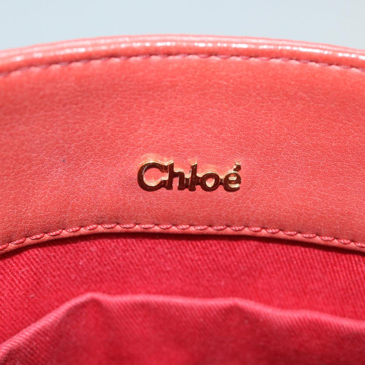 Chloe Eden Shoulder Bag Leather Red yb404