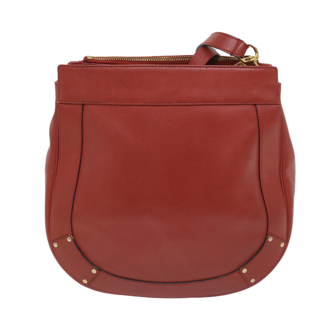 Chloe Eden Shoulder Bag Leather Red yb404
