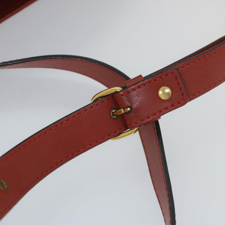 Chloe Eden Shoulder Bag Leather Red yb404