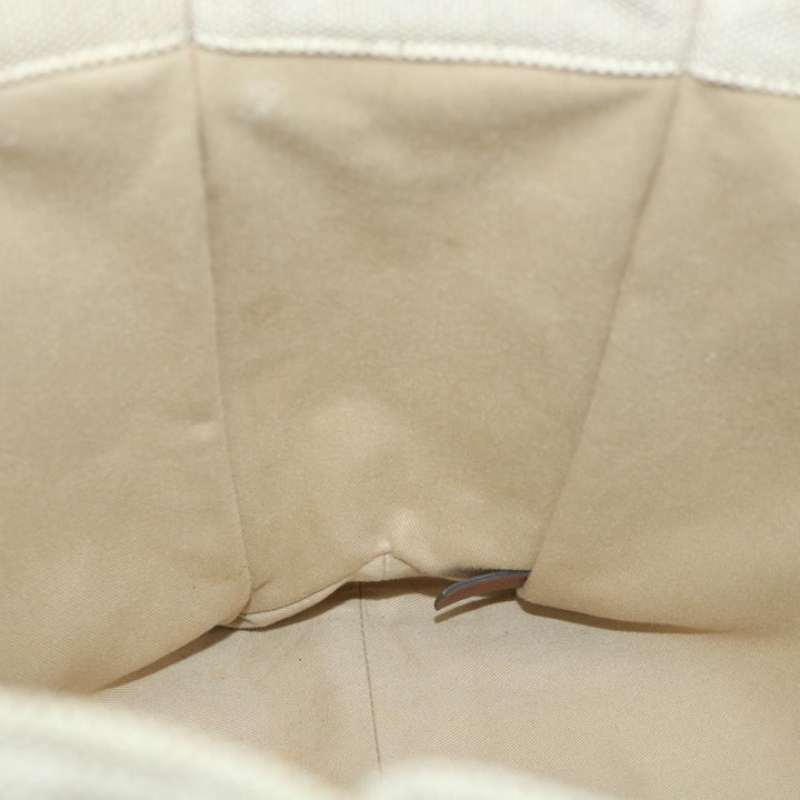 Chloe Woody Large Tote Bag Canvas Beige yb415