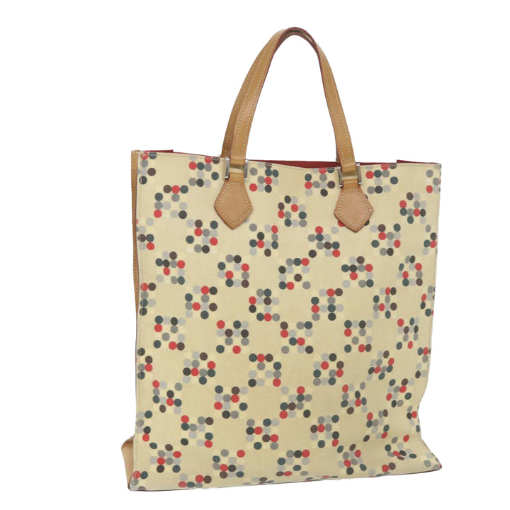 Burberry Blue Label Tote Bag Canvas Beige Auth yb423
