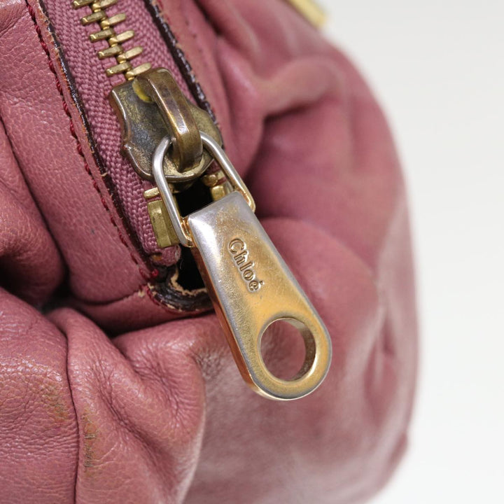 Chloe Etel Shoulder Bag Leather 2way Pink yb497