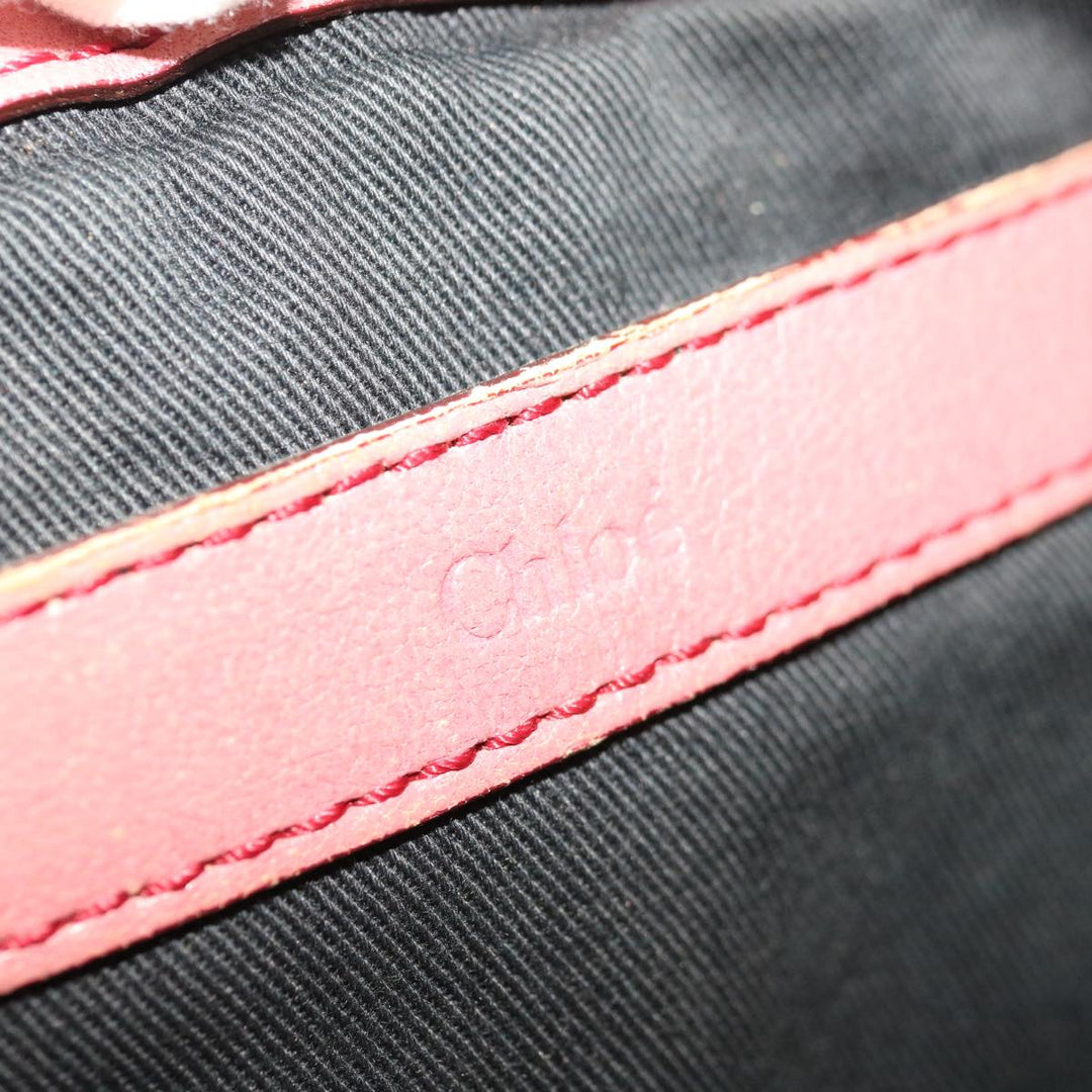 Chloe Etel Shoulder Bag Leather 2way Pink yb497