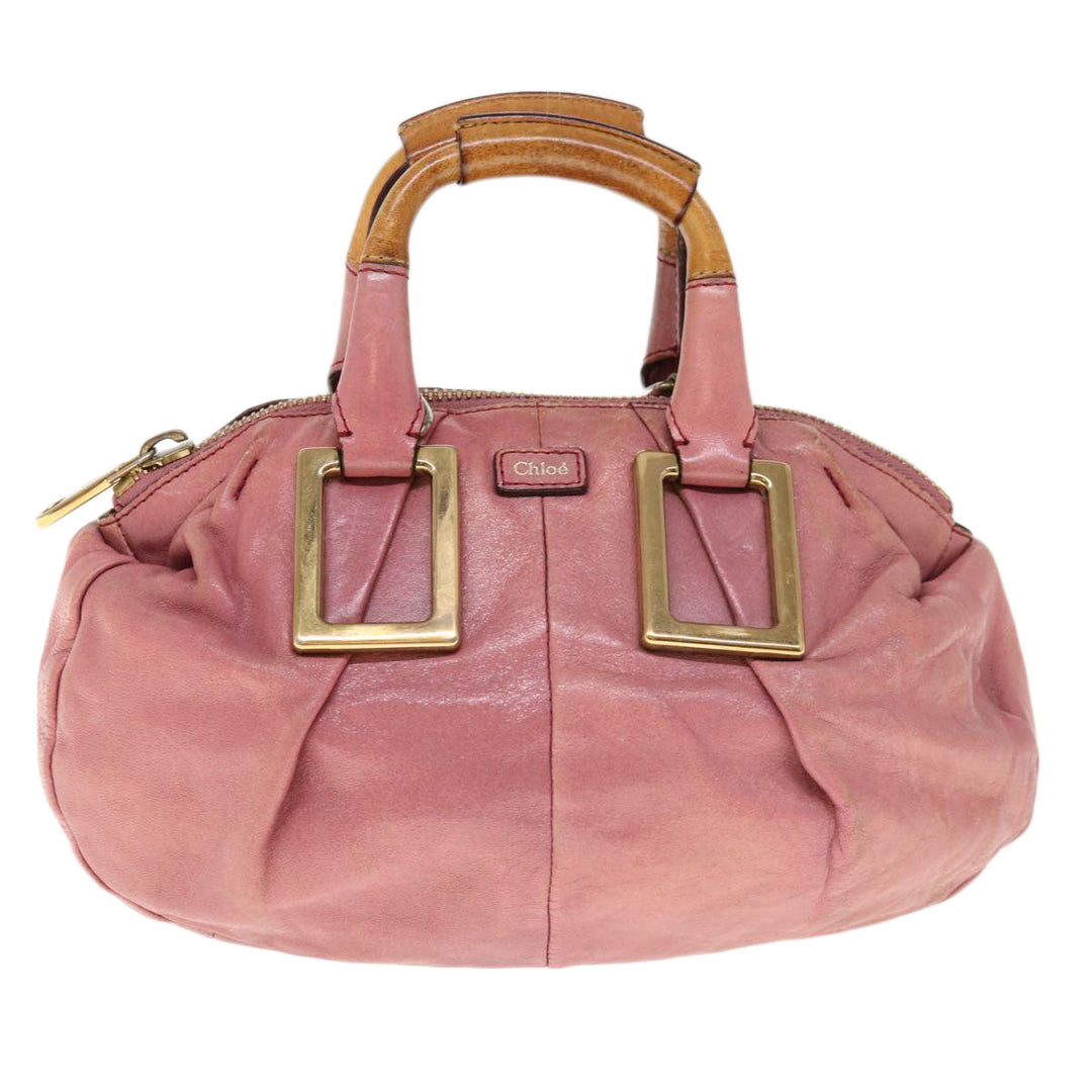 Chloe Etel Shoulder Bag Leather 2way Pink yb497
