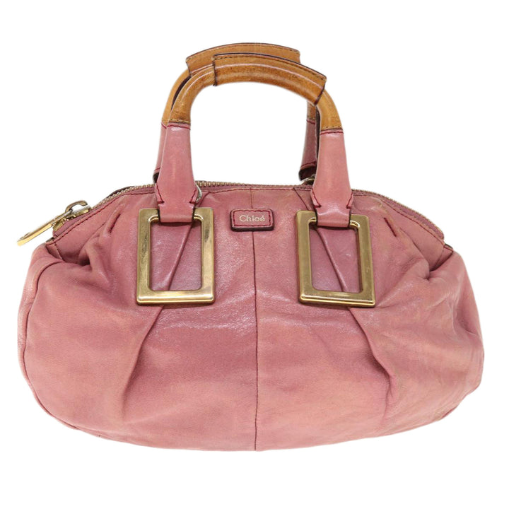 Chloe Etel Shoulder Bag Leather 2way Pink yb497