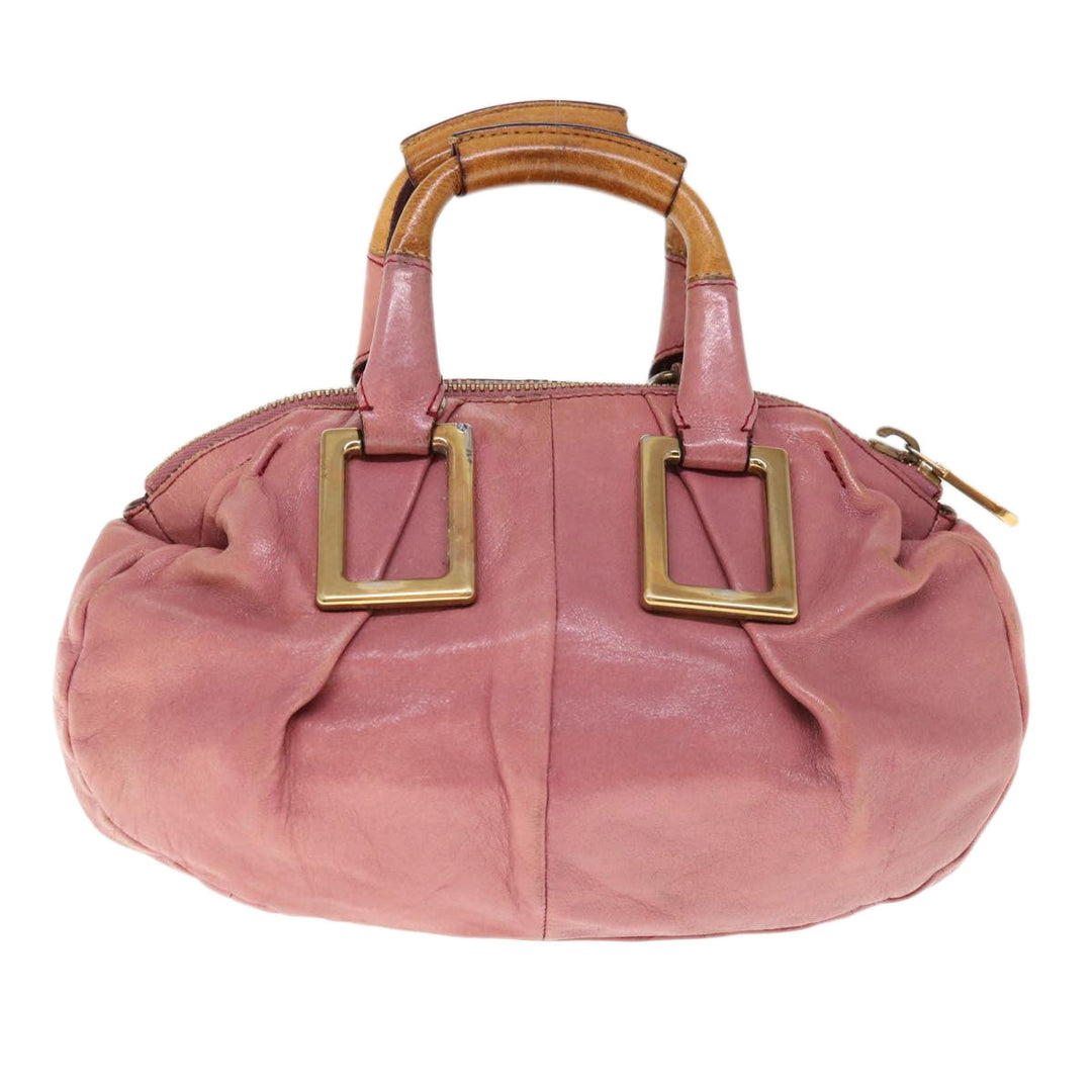 Chloe Etel Shoulder Bag Leather 2way Pink yb497