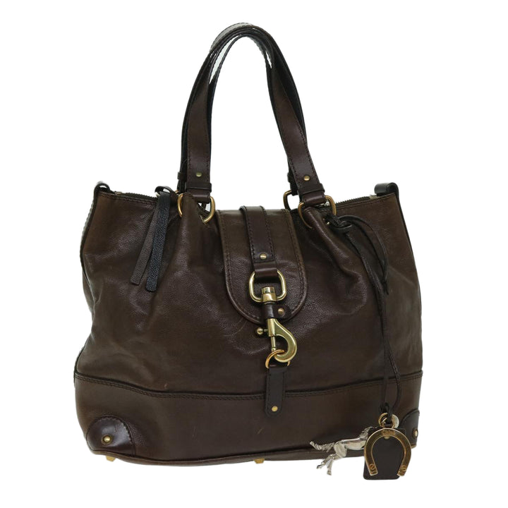 Chloe Kerala Hand Bag Leather Brown 03 08 51 5811 yb521