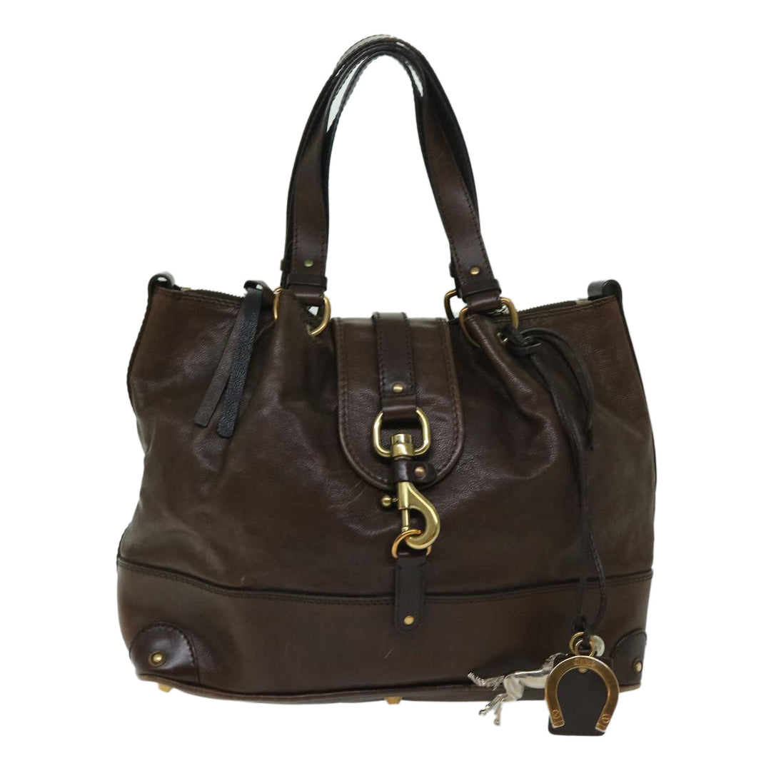 Chloe Kerala Hand Bag Leather Brown 03 08 51 5811 yb521