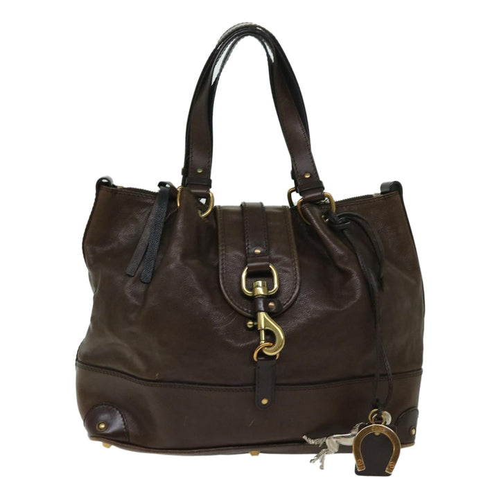 Chloe Kerala Hand Bag Leather Brown 03 08 51 5811 yb521