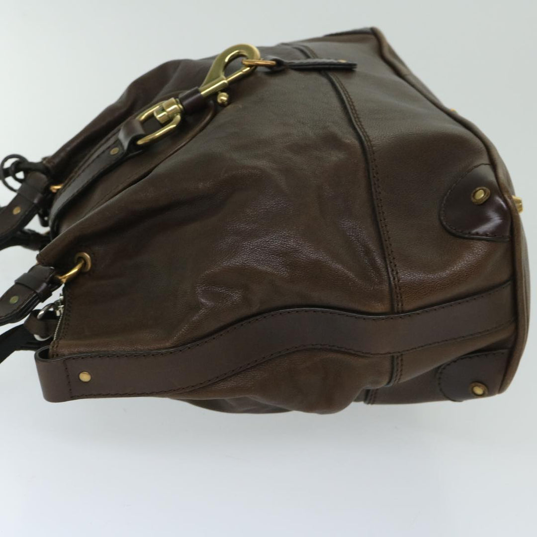 Chloe Kerala Hand Bag Leather Brown 03 08 51 5811 yb521
