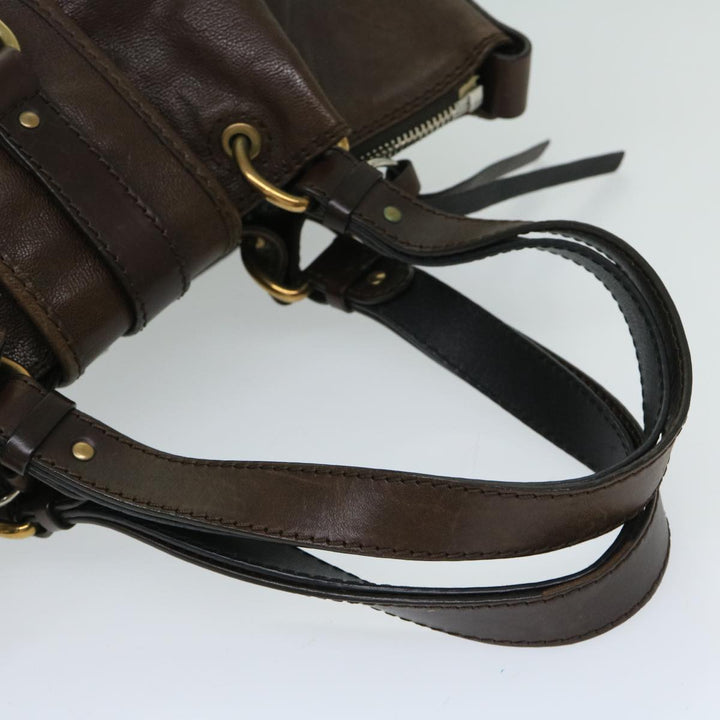 Chloe Kerala Hand Bag Leather Brown 03 08 51 5811 yb521