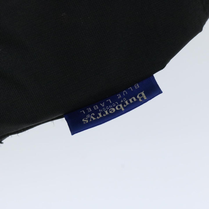 BurberrySs Blue Label Hand Bag Nylon Black Auth yb538