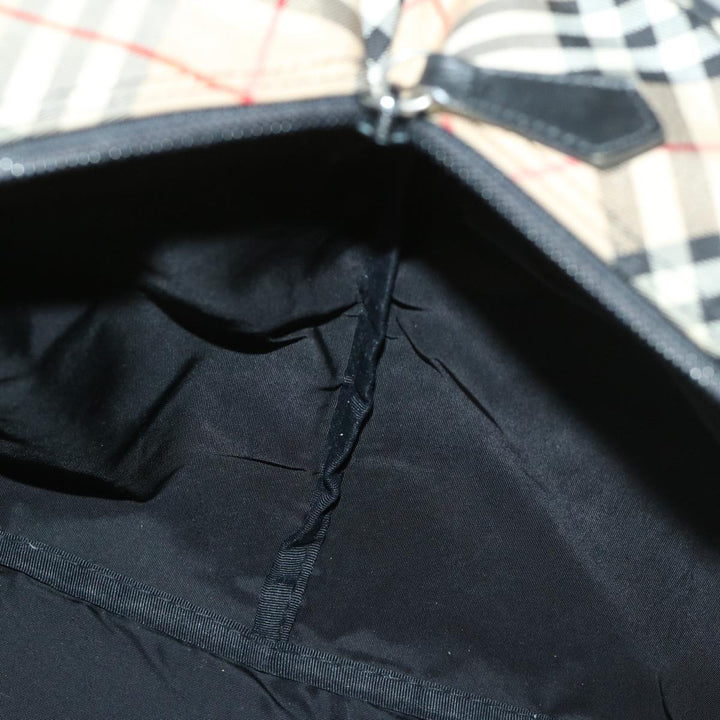 Top Quality BURBERRYSs Blue Label Hand Bag Nylon Black Auth yb538