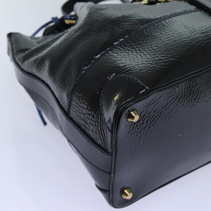 Chloe Kerala Hand Bag Enamel Black yb548