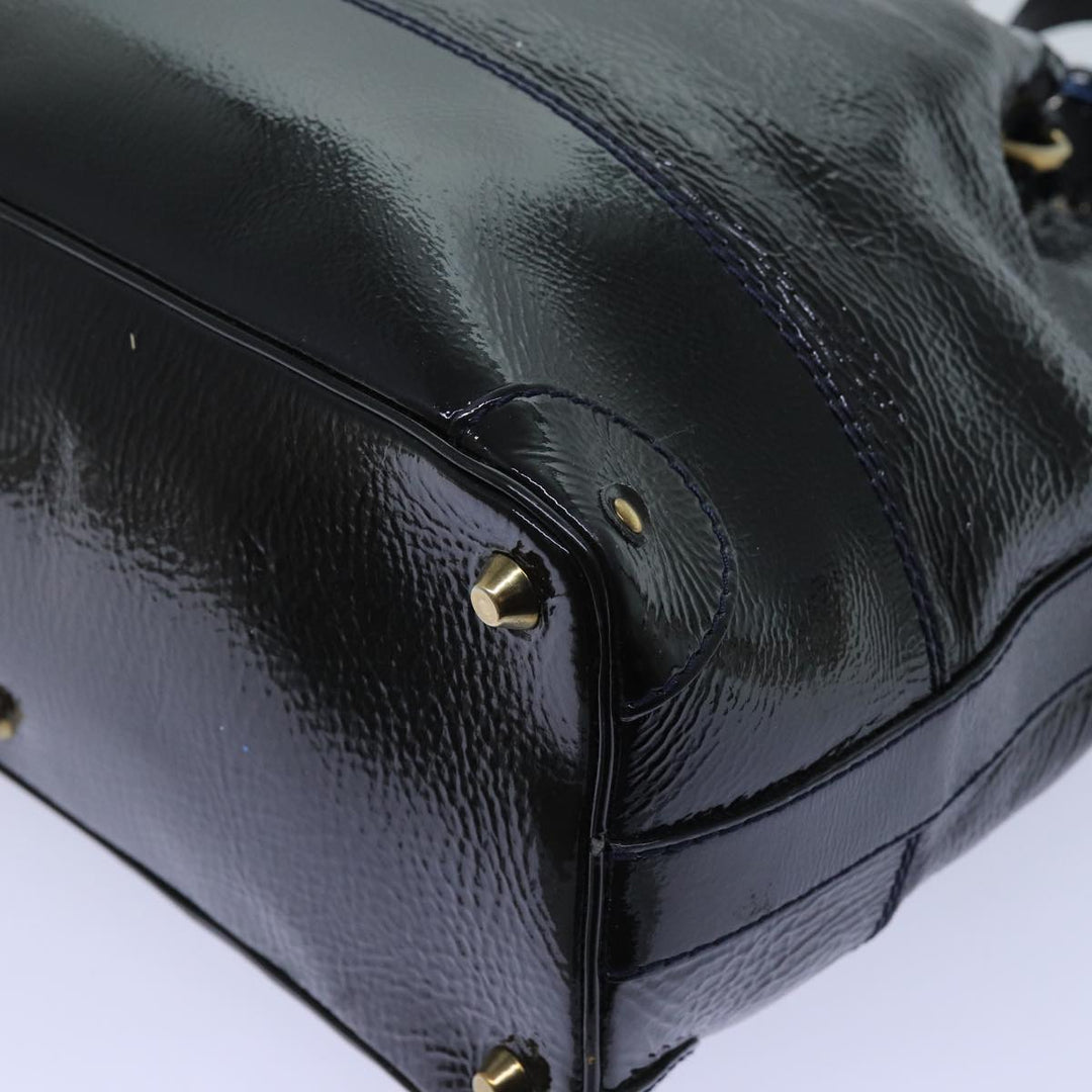 Chloe Kerala Hand Bag Enamel Black yb548