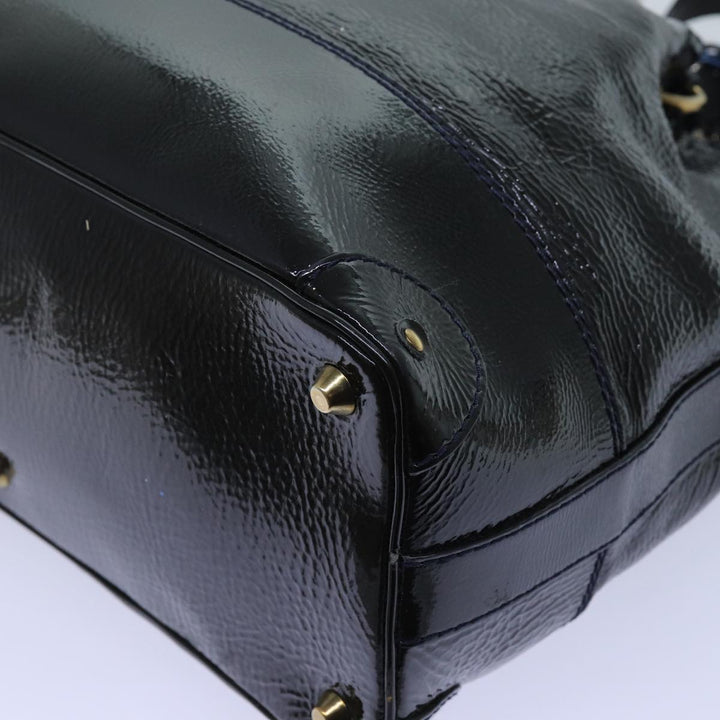 Chloe Kerala Hand Bag Enamel Black yb548