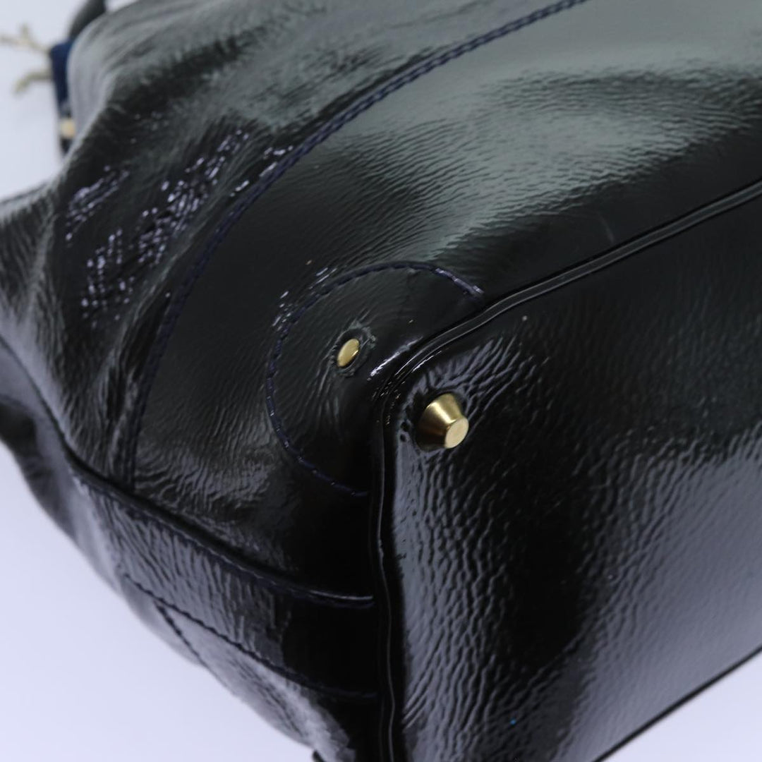 Chloe Kerala Hand Bag Enamel Black yb548