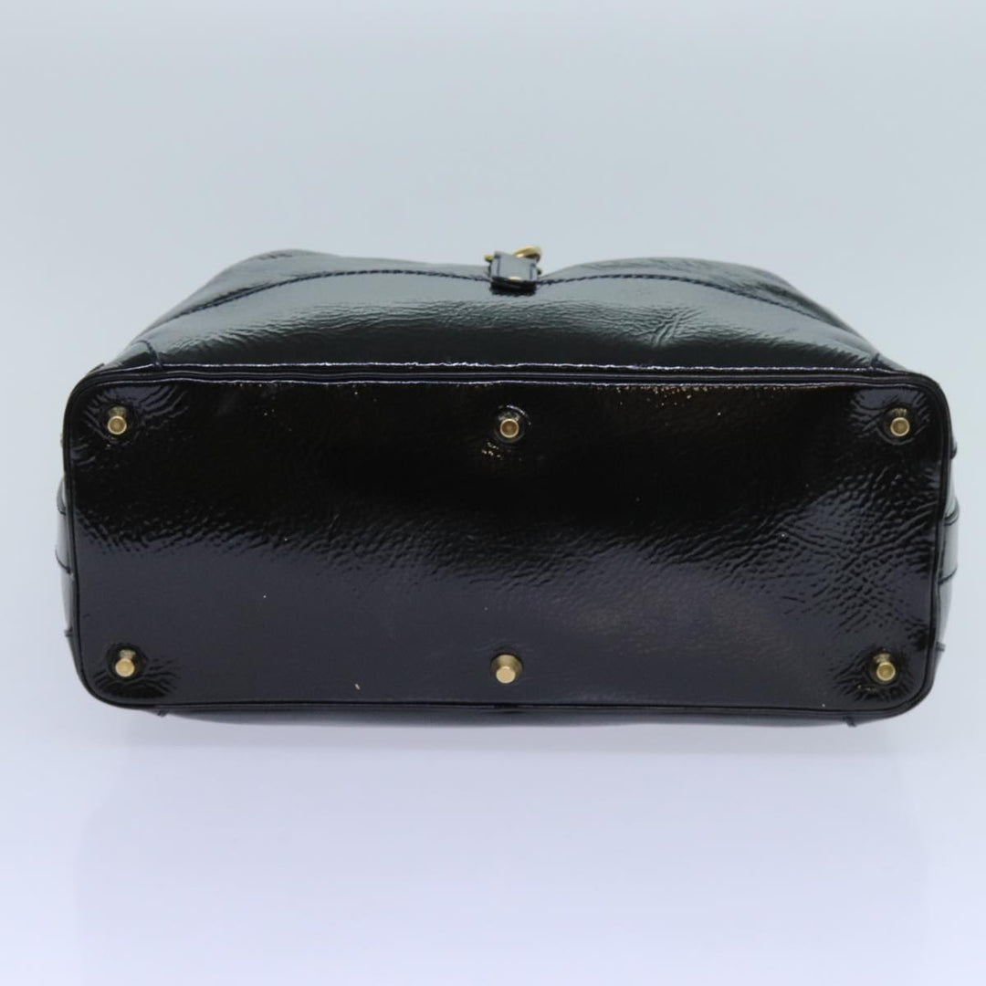 Chloe Kerala Hand Bag Enamel Black yb548